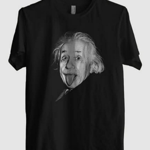 Kaos T Shirt Pria Albert Einstein