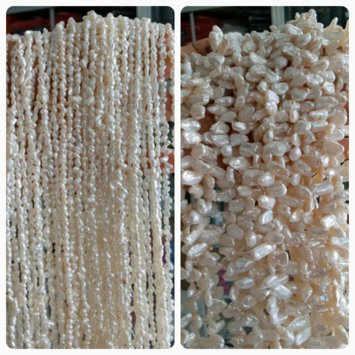 

<<<<<] FRESHWATER PEARL BAROQUE OVAL 2-3MM, 7*12MM WHITE