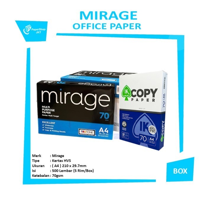 

MultiBrand Kertas Fotocopy Hvs Kertas Print A4 70 Gr - Box