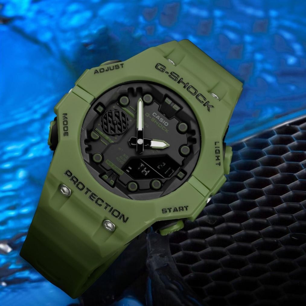 COD JAM TANGAN PRIA G SHOCK GA-B001 DIGITAL ANALOG DUAL TIME RUBBER ANTI AIR / Casio G-SHOCK GA-B001