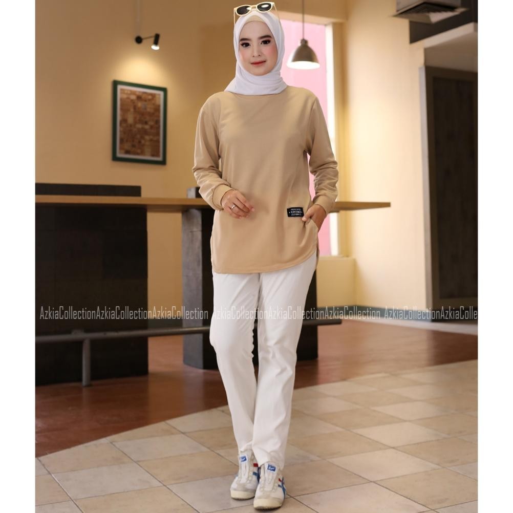 KAOS WANITA TANGAN PANJANG OVAL GASS