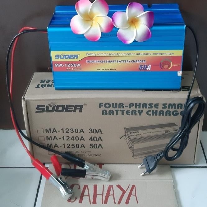 Charger Cas Aki 50A Dc 12V Souer Cas Accu Dc 12V