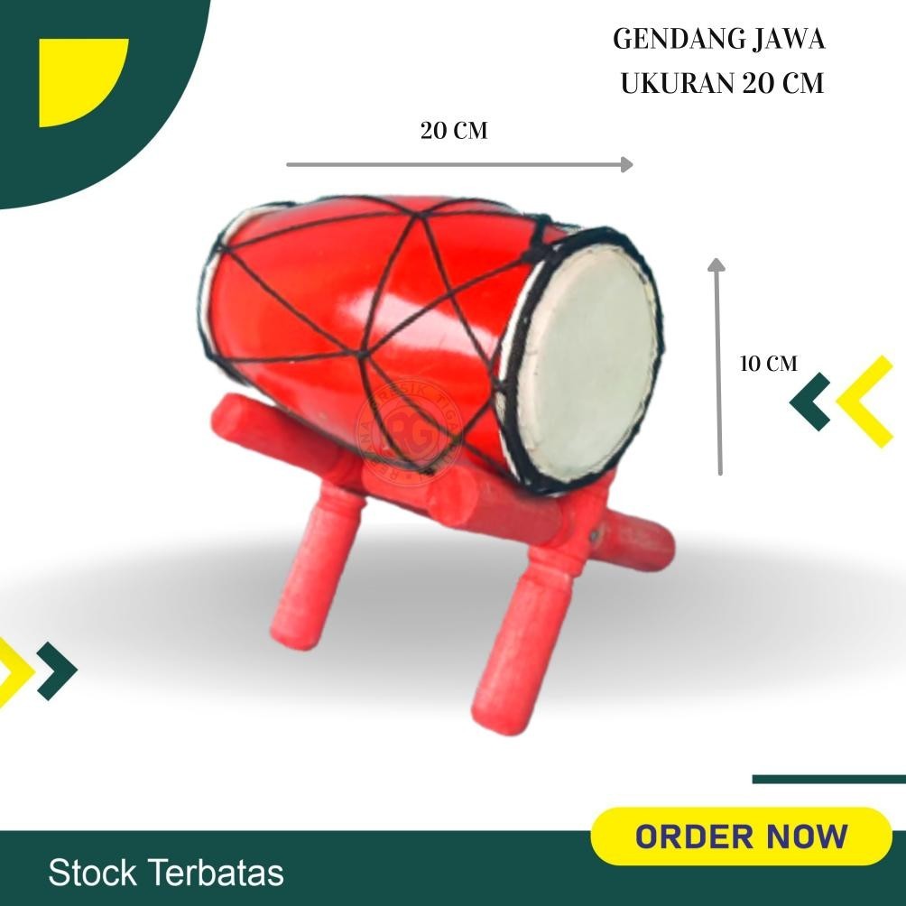 df-7 gendang anak  ukuran 40 cm gendang jawa kendang jaipong gendang ketipung Original