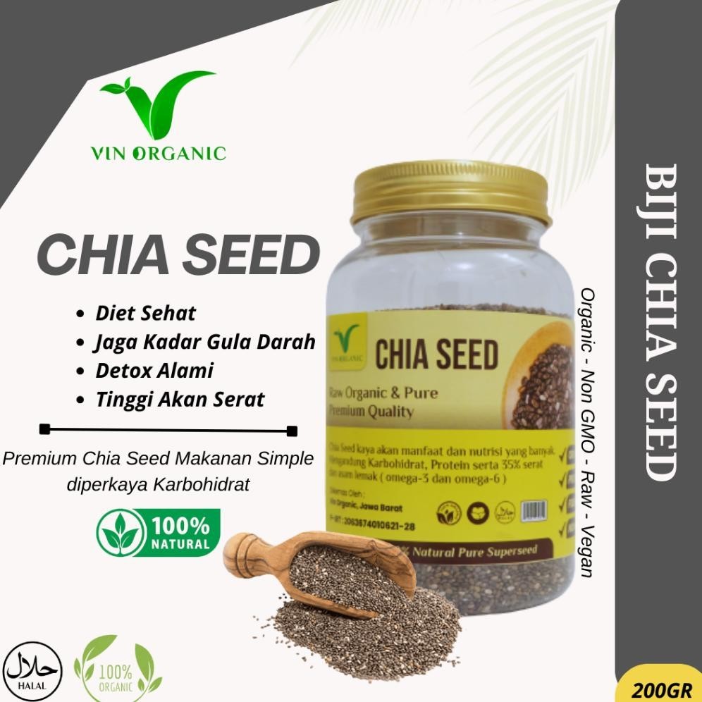 

BN VIN PREMIUM CHIA SEED | BIJI CHIA SEED MEXICO | CHIASEED DIET | CIA SEED | CHIASEED BUMBU DIET TERLARIS