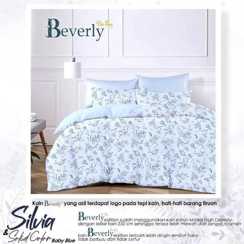 Bedcover & Sprei Premium Katun BEVERLY Motif Silvia