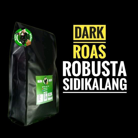 

Dark Roast Kopi Robusta SIDIKALANG 1Kg Grade1 Basic Blend/Espresso/Kopi Susu/Vietnam Drip/Tubruk Kopi Giling/Kopi Bubuk/Kopi Biji/Kopi Sangrai/Kopi Roasted/Kopi Siap Seduh/Kopi Sachet