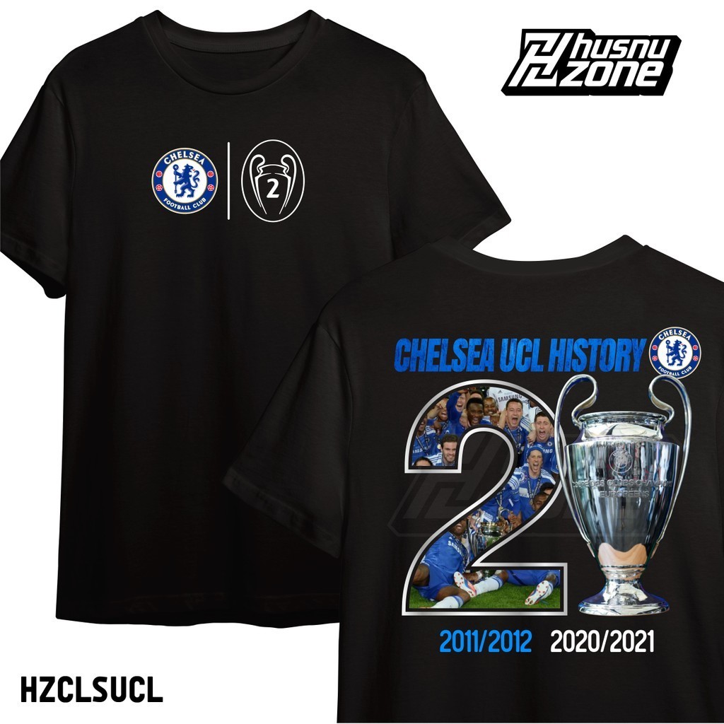 Kaos Chelsea Juara Liga Champions Eropa UEFA Champions League baju fans bola football soccer