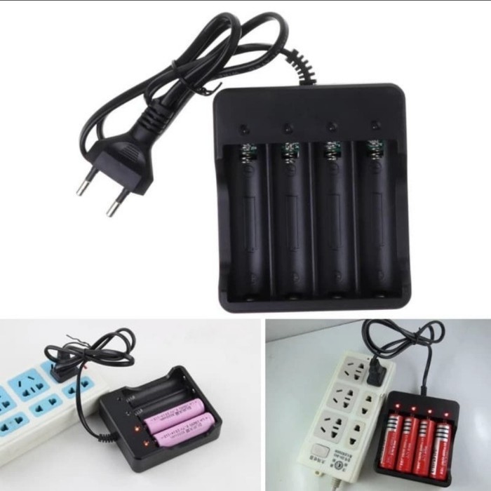 +%+%+%] CHARGER BATERAI 4 Slot 18650 26650 bukan AWT baterei batre batrei cas4