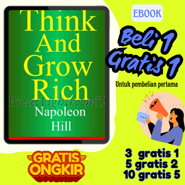 

IND0792 Thinks And Grow Rich By Napoleon Hill Book BEST SELLER (Bahasa Indonesia) Pdf- Revisi