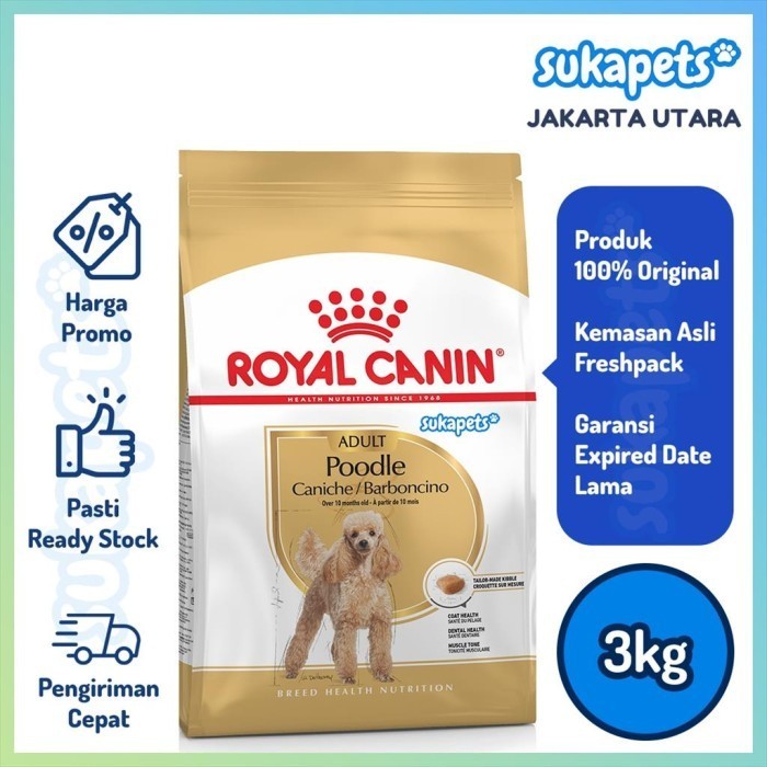 Royal Canin Poodle Adult Makanan Anjing Dewasa Poodle 3Kg