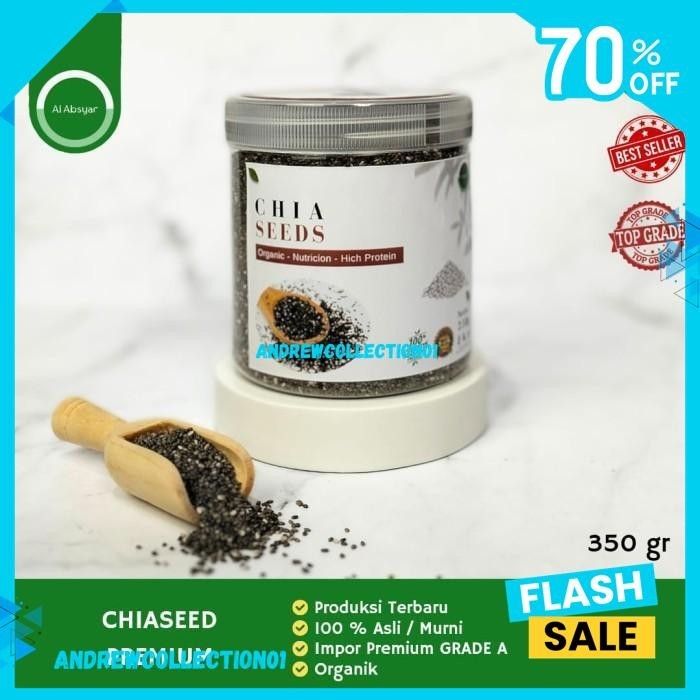 

CHIA SEED ORGANIK PREMIUM 1 KG HALAL MEXICO HEALTHY FOOD BLACK CHIASEE BEST PRODUCT