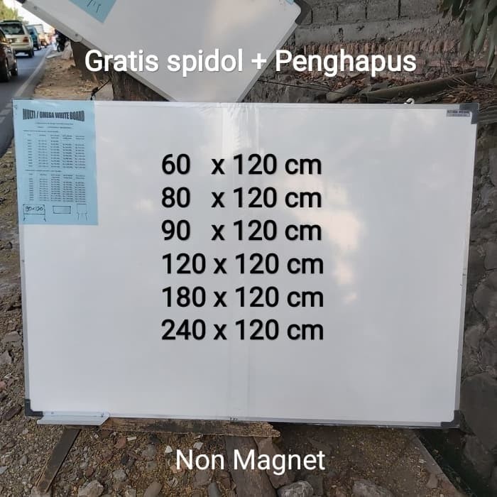 

Whiteboard kantor 120x80 cm Whiteboard sekolah 120x80 cm