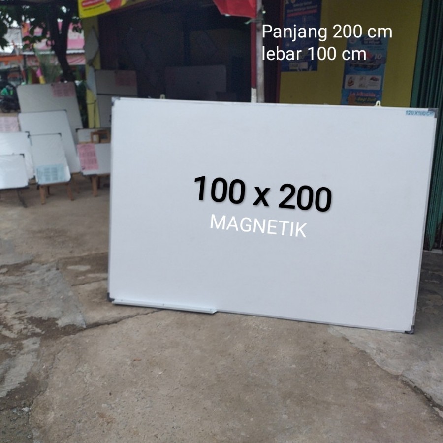 

whiteboard 100 x 200 cm papan tulis sekolah kantor