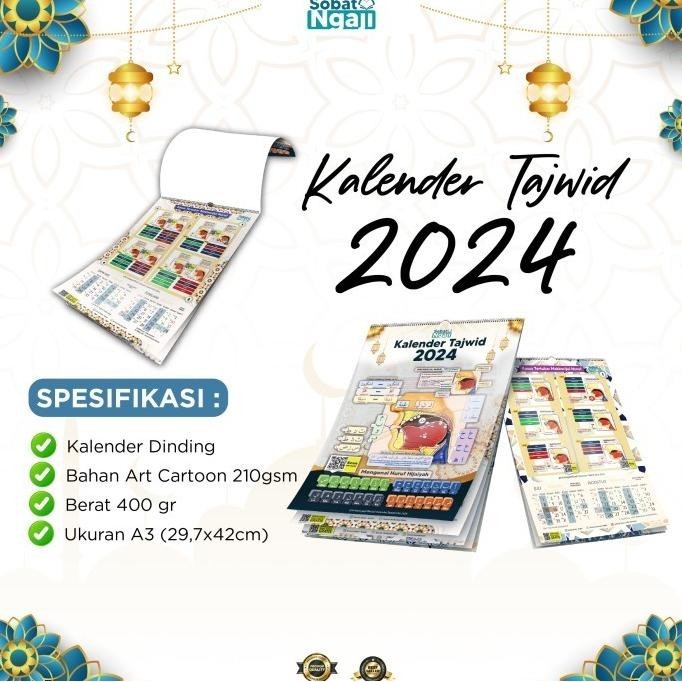 

Kalender Tajwid 2024 | Full Colour | Kalender Dinding | Bonus Sticker Kualitas Premium