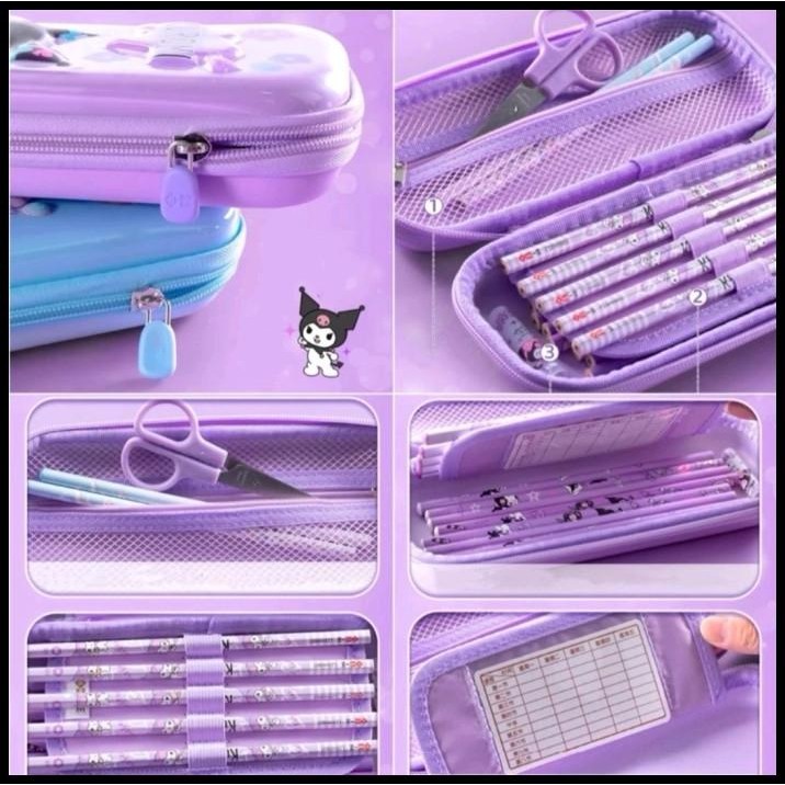 

BEST DEAL KAWAII SANRIO EVA PENCIL BOX KOTAK PENSIL KUROMI MELODY KITTY !!!!!