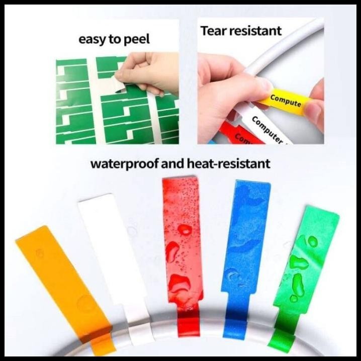 

HOT DEAL 300PCS AIR STIKER LABEL KABEL JARINGAN CABLE LABEL STICKER TAHAN