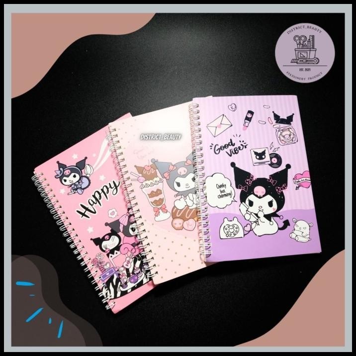 

DISKON BUKU SPIRAL A5 KUROMI NOTEBOOK BUKU TULIS BESAR SANRIO KUROMI LUCU