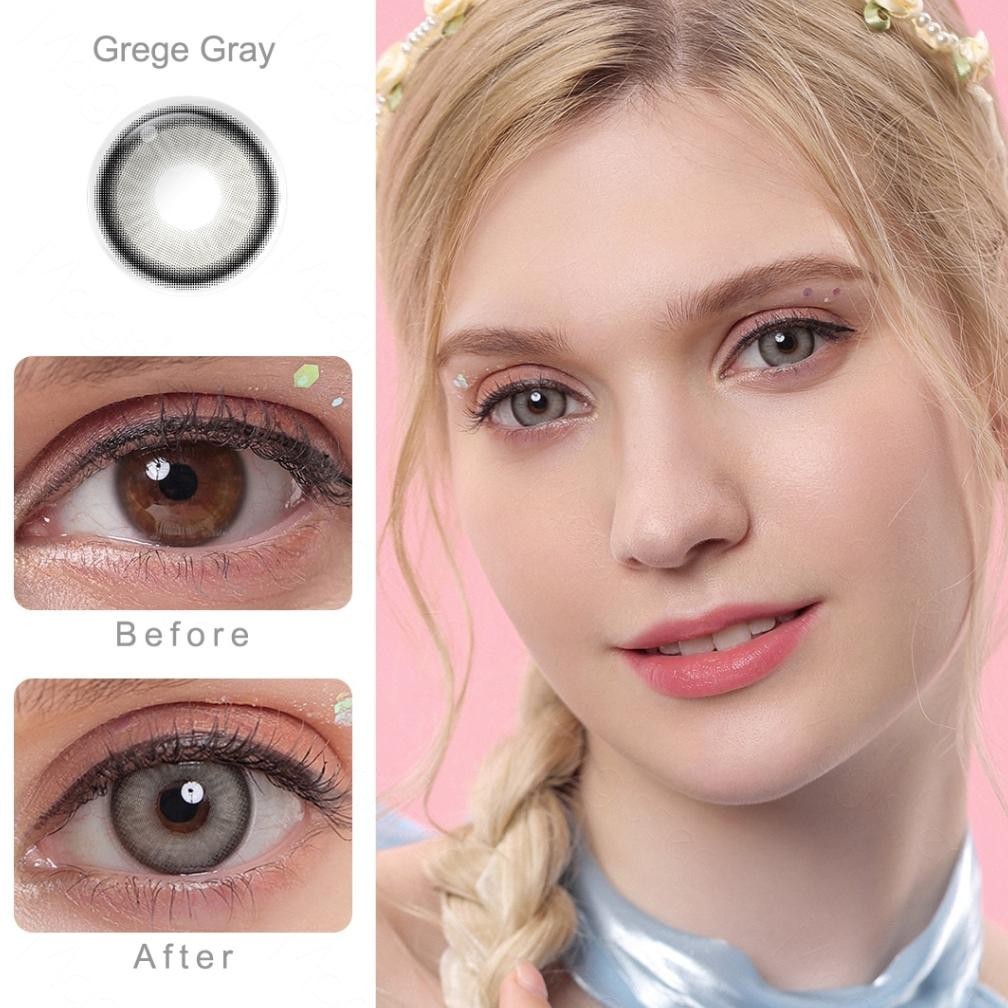 [0.00~-6.00] MAGISTER SOFTLENS MINUS OCHRE SOFLEN MINUS SOFLENS 14-14.50MM ALLURE GRAY SOFTLENS GRAY