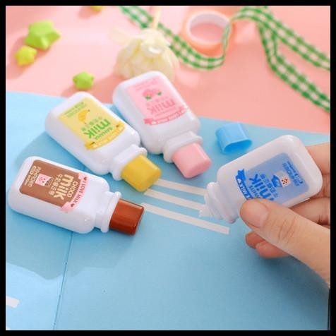 

HOT DEAL CORRECTION TAPE / TIP EX BENTUK BOTOL SUSU WARNA PUTIH UNTUK SEKOLAH