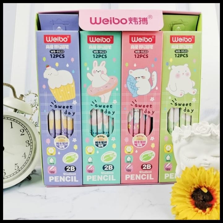 

HOT DEAL PENSIL 2B KARTUN 1 PACK ISI 12 PCS / 1 LUSIN PENSIL 2B MODEL LUCU CUTE