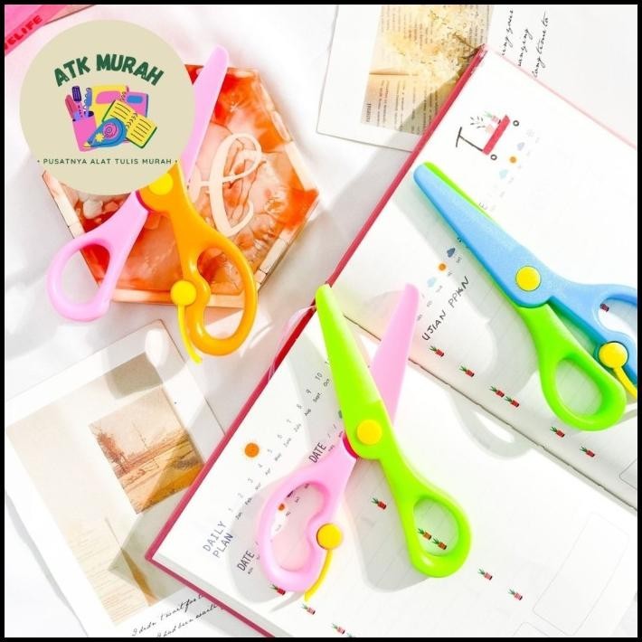 

BEST DEAL GUNTING TINHOU 6 INCH KERTAS BAHAN PLASTIK WARNA WARNI FULL COLOR !!!!!
