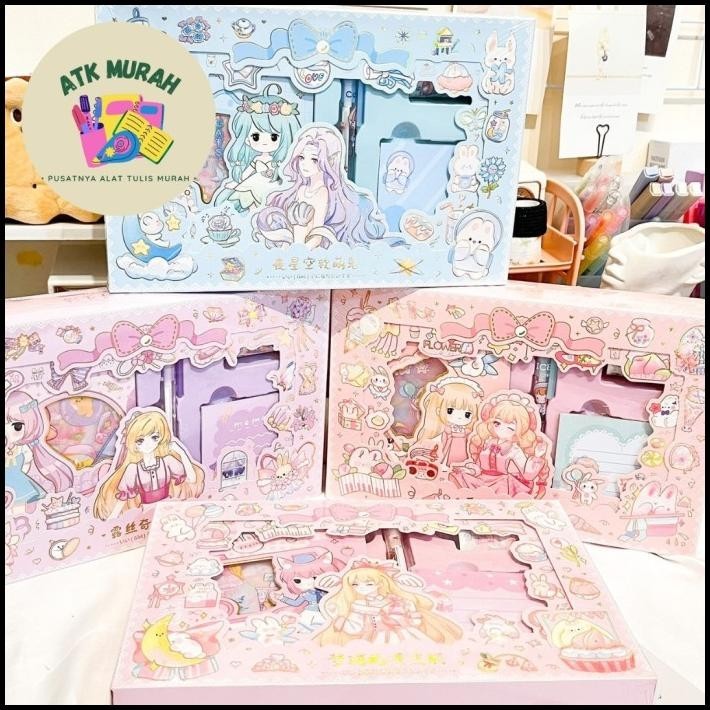 

TERBARU PAKET STIKER 4 IN 1 SH-4444 ( BUKU SPIRAL STIKER | CUTTER CETEK | WASH !!