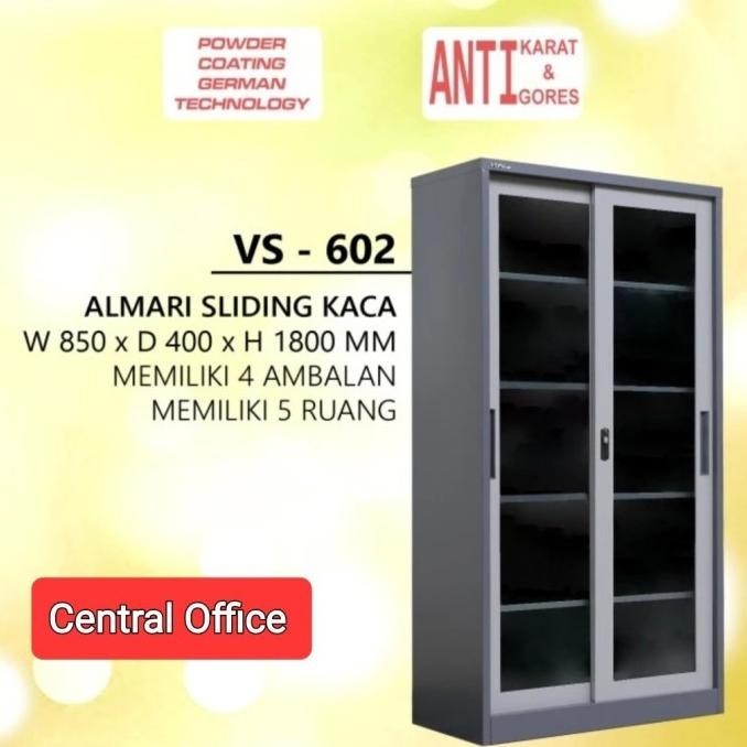 

Lemari Arsip Sliding Kaca Vip Vs-602 Free Ongkir Wilayah Jak- Tang Kualitas Premium