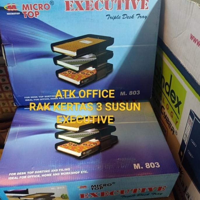 

Rak Kertas Paper Tray 3 Susun Executive M 803 Micro Top Kualitas Premium