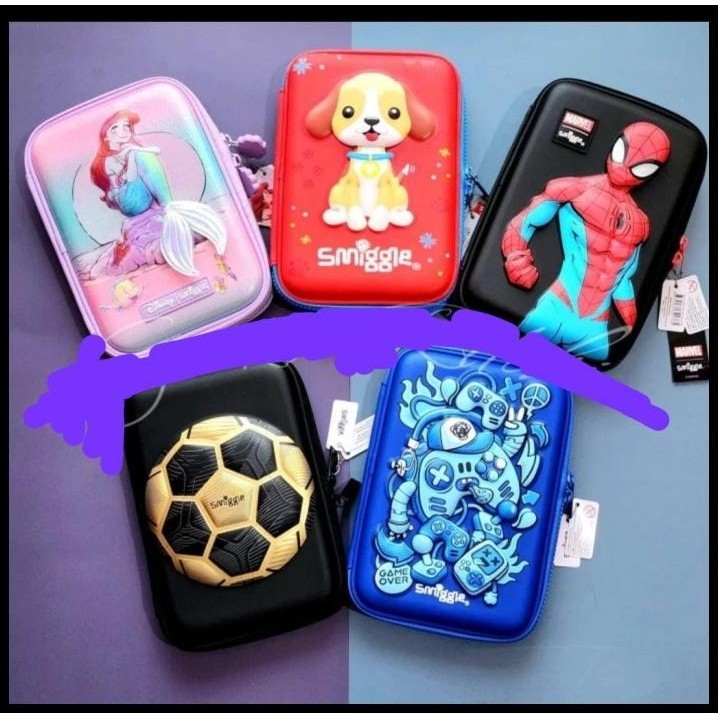 

BEST DEAL KOTAK PENSIL TEMPAT PENSIL ORIGINAL SMIGGLE 3D HARDCASE EVA WATERPOOF !!!