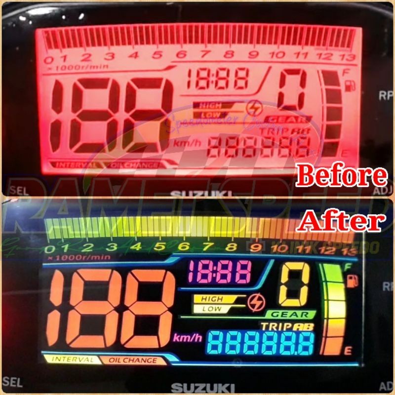Polarizer custom speedometer Satria Fu FI Polaris speedometer satria fu fi
