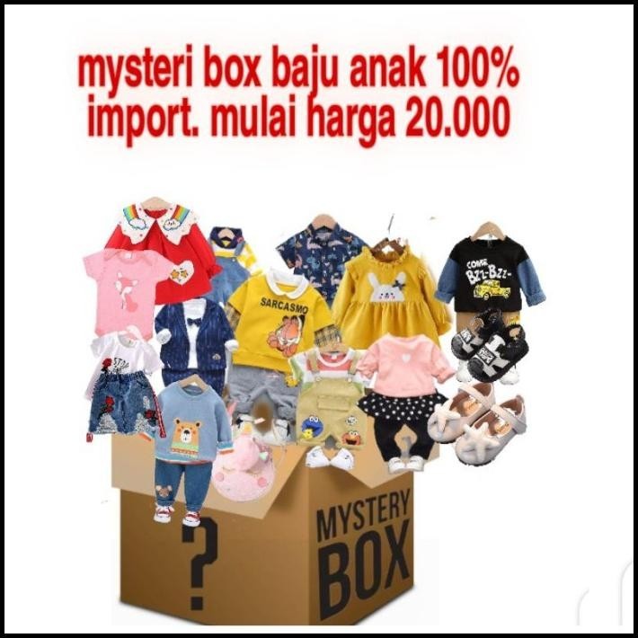 

GRATIS ONGKIR GHP MISTERY BOX MURAH 20K / MISTERY BOX PAKAIAN ANAK-ANAK SERU-SERUAN !!!!!!!