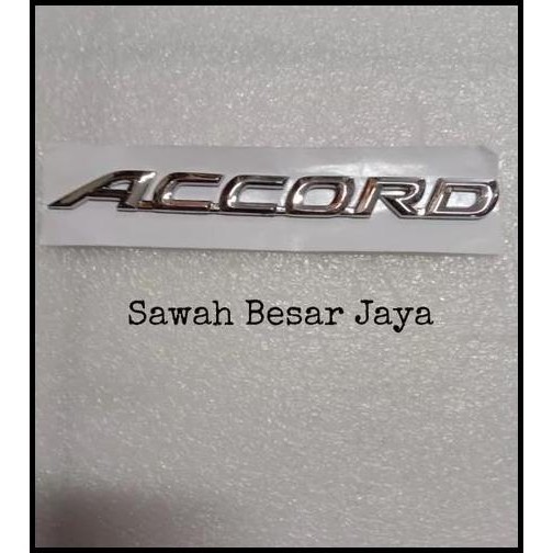 EMBLEM LOGO TULISAN NAMA MOBIL PINTU BAGASI BELAKANG HONDA ACCORD CM5