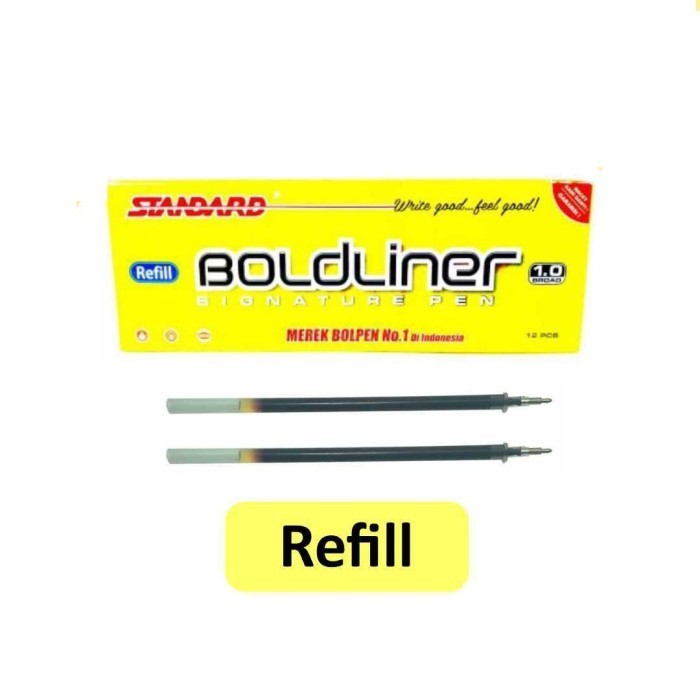 

Ready STANDARD REFILL BOLDLINER 1.0 ISI 12 PCS