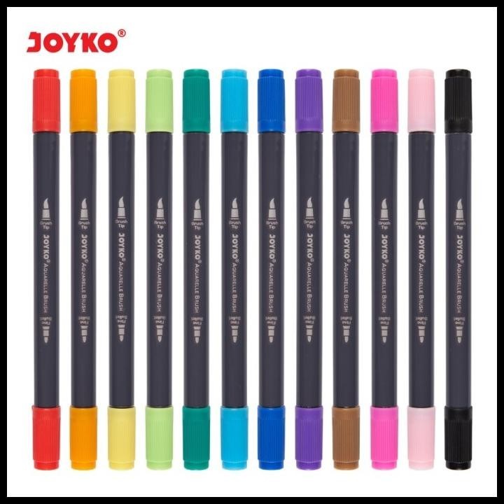 

COLOR BRUSH PEN/ PENA KUAS CLP-43 JOYKO 12COLOR
