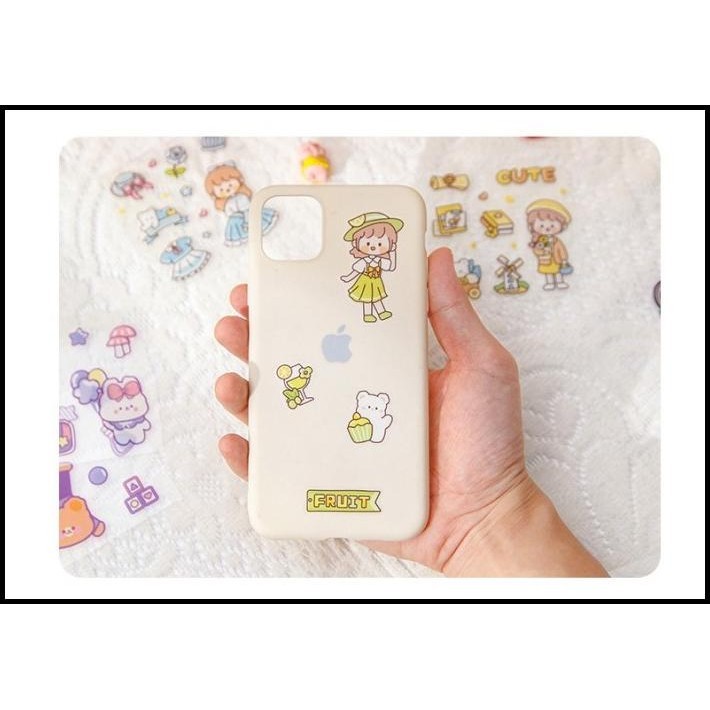 

HOT DEAL STIKER MOTIF KARTUN LUCU ALA KOREA DEKORASI BUKU DIARY MEMO ANAK - 10 PCS RANDOM