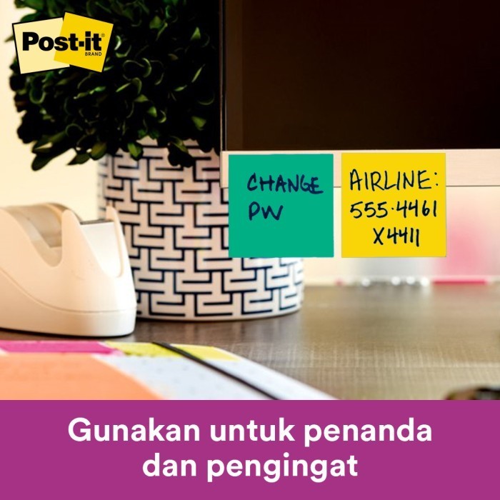 

3M Post-It Super Sticky Notes Playful Primaries 654-5Ssan / 5 3X3