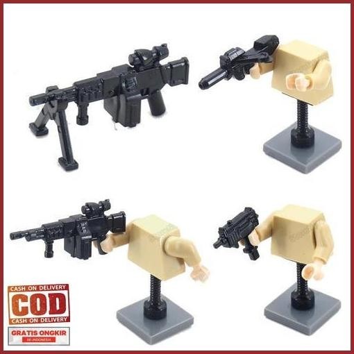 Hot Sale Mainan Brick Militer Accessories Senjata Swat Army Minifigure2 Good Quality