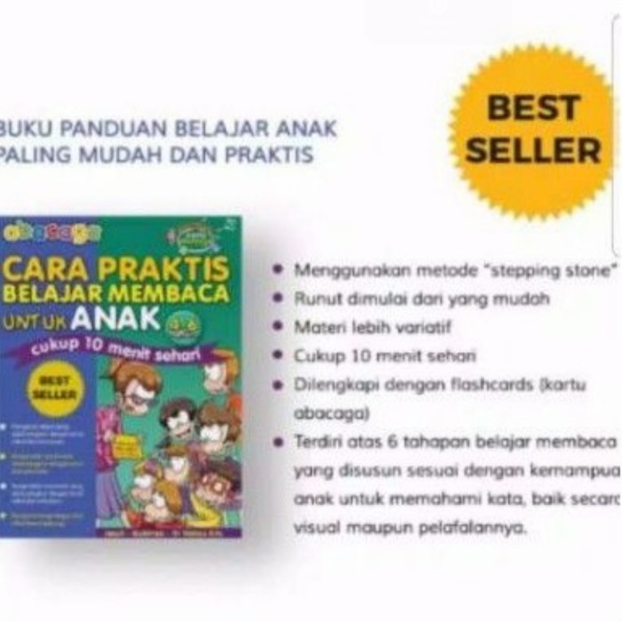 

Buku Original Abacaga Cara Praktis Belajar Membaca Untuk Anak