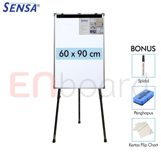 

Flip Chart / Flipchart / Papan Presentasi Non Magnet Sensa 60 x 90 cm