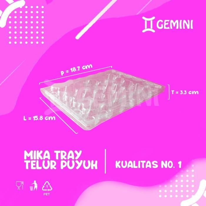 Mika Telur Puyuh 30 Lubang/ Tray Tempat Telur Puyuh/ Ada Pengunci Mika