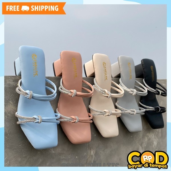 Hai Hels Import Korea Hayheels Branded Premium High Hill Sandal Wanita Hak Tinggi Hak Tahu High Hell