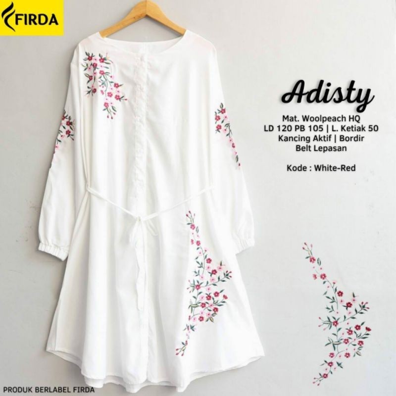 Adisty ld 120 Blouse Putih JUMBO by Firda