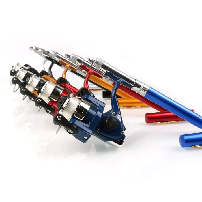 Set Pancingan Pulpen Mini Fishing Rod Pen Joran Pancing Pulpen Pancing