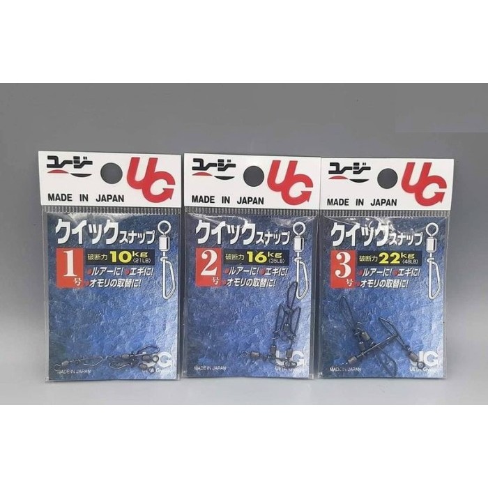 Ug Quick Snap Jig Lure Umpan Kili-Kili Swivel Snap Pancing