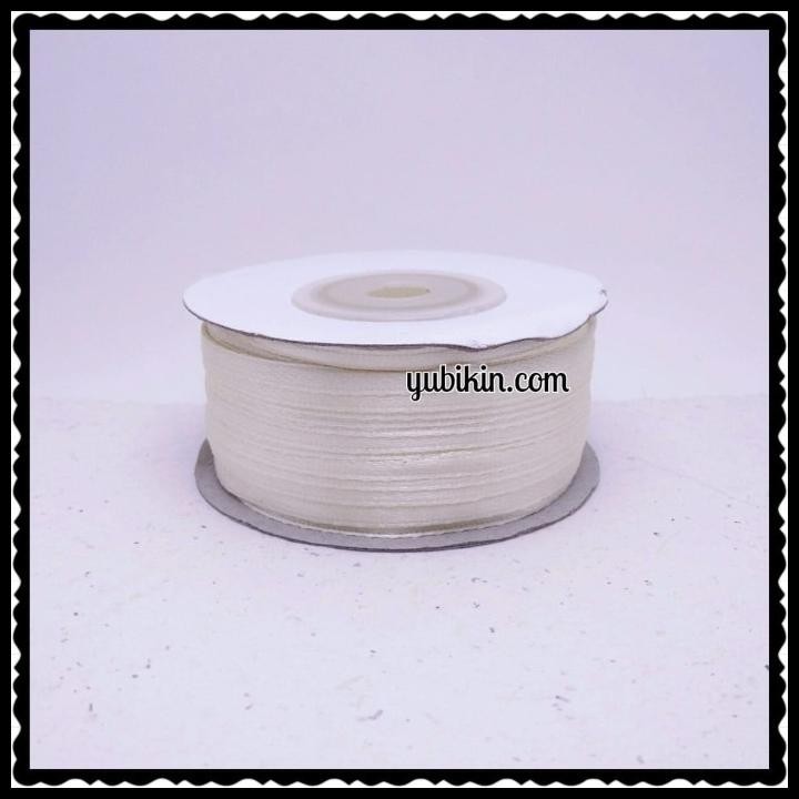 

DISKON 1 ROLL PITA SATIN 3MM 1/8 INCH KREM !!!!!!