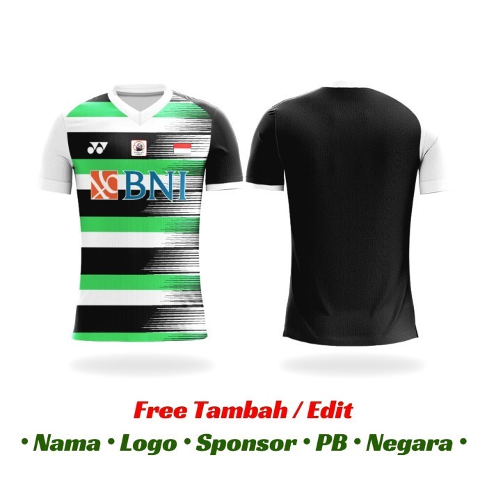 Kaos Badminton Jersey Baju Bulutangkis Custom Indonesia Yonex