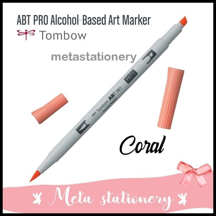 

TERBARU ABT PRO / DUAL BRUSH PEN PRO TOMBOW ALCOHOL BASED - P873 CORAL !!!!!!