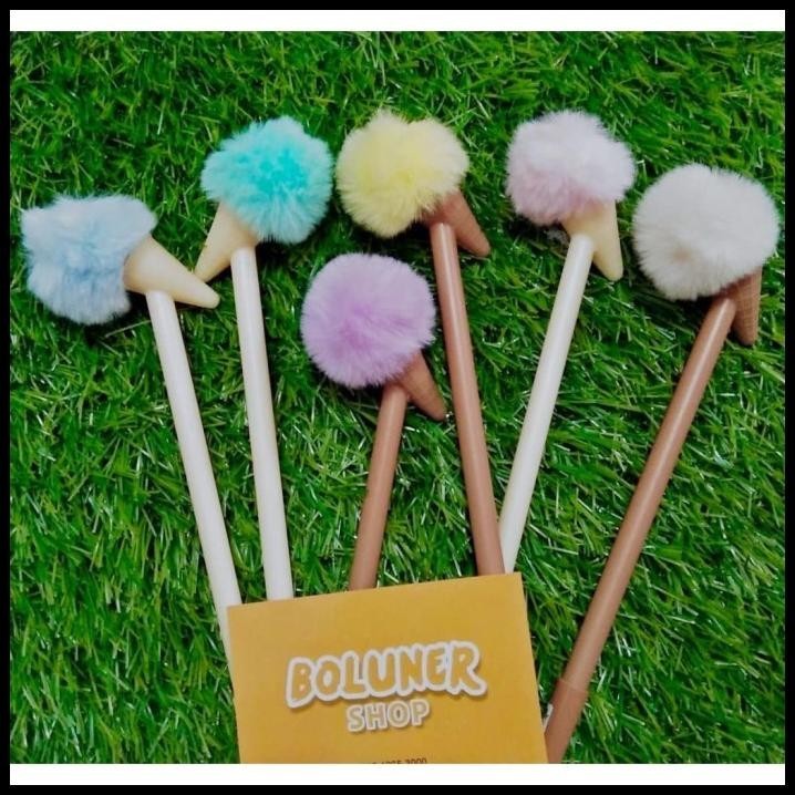 

TERMURAH PEN PULPEN GEN POMPOM ICECREAM PENA POM !!!