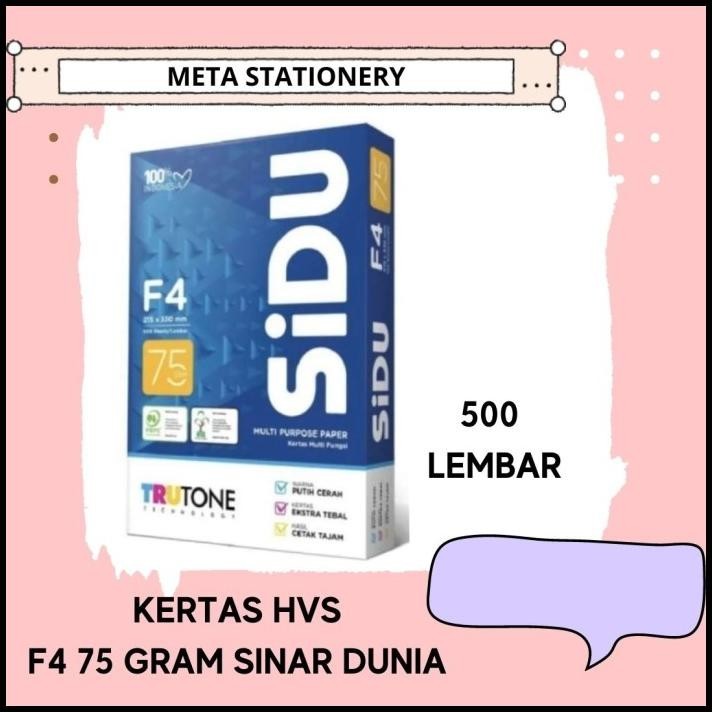 

DISKON KERTAS HVS SINAR DUNIA F4 70GR (1RIM) !!!