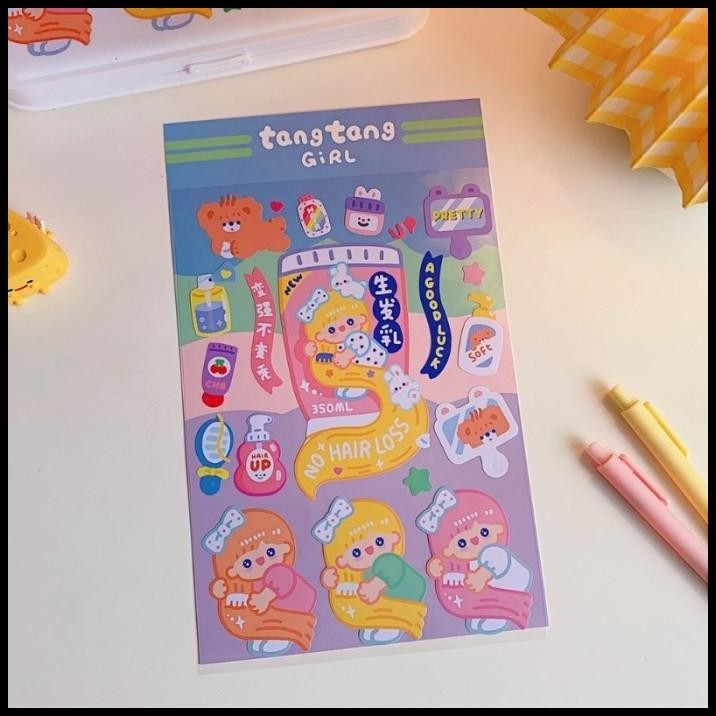 

GRATIS ONGKIR STICKER GIRL STIKER DEKORASI KOREAN STYLE GLITTER CUTE LUCU 035 GWIYEO !!!